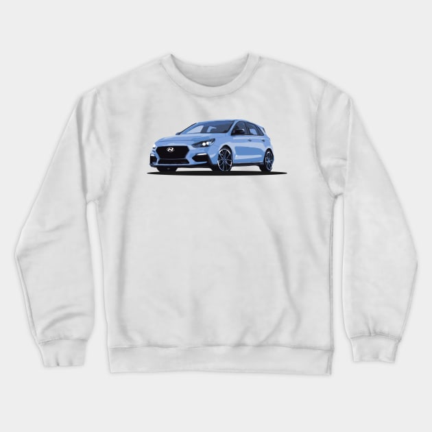 Hyundai i30 N Crewneck Sweatshirt by Nohjangnim